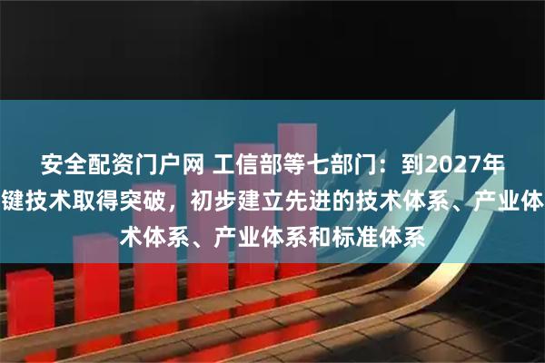 安全配资门户网 工信部等七部门：到2027年，脑机接口关键技术取得突破，初步建立先进的技术体系、产业体系和标准体系